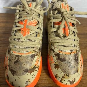 Puma MB.01 LaMelo Ball Digital Camo Orange Basketball Shoes - Size 7 379254-01